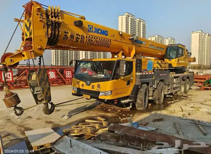 كرينات للإيجار يومي شهري 100 طن 25 طن 7 طن سواق هندي 0