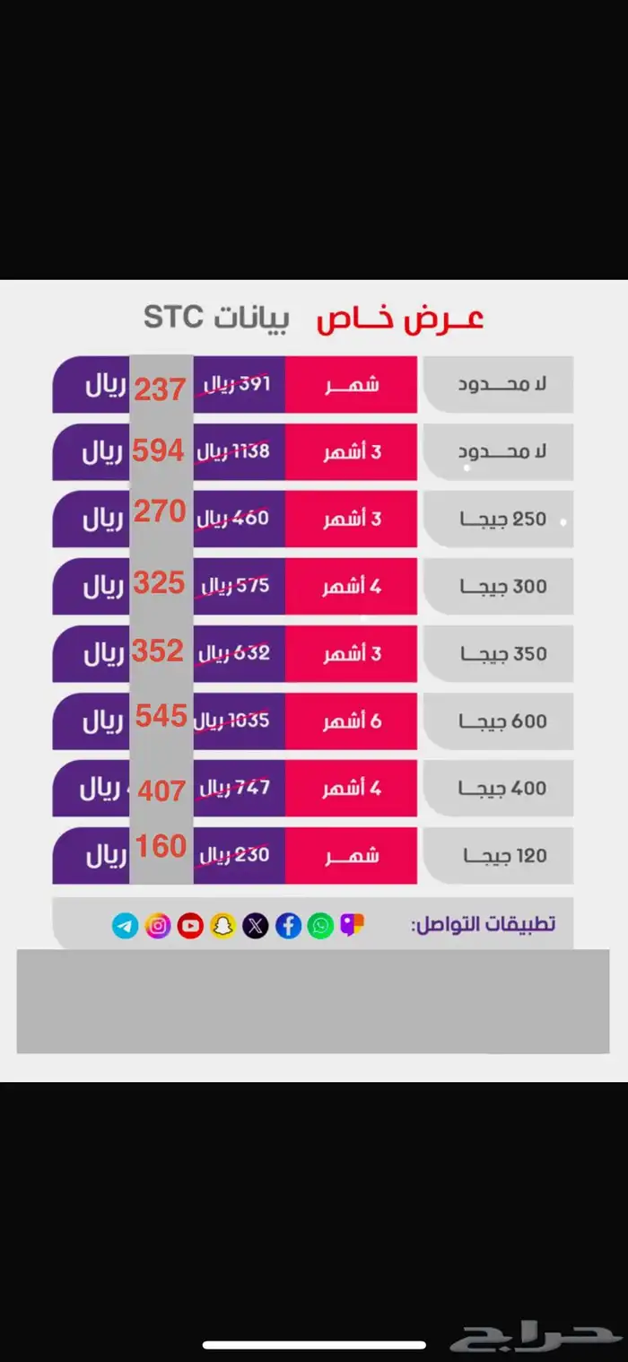 خصم 60  على النترنت stc موبايلي 2