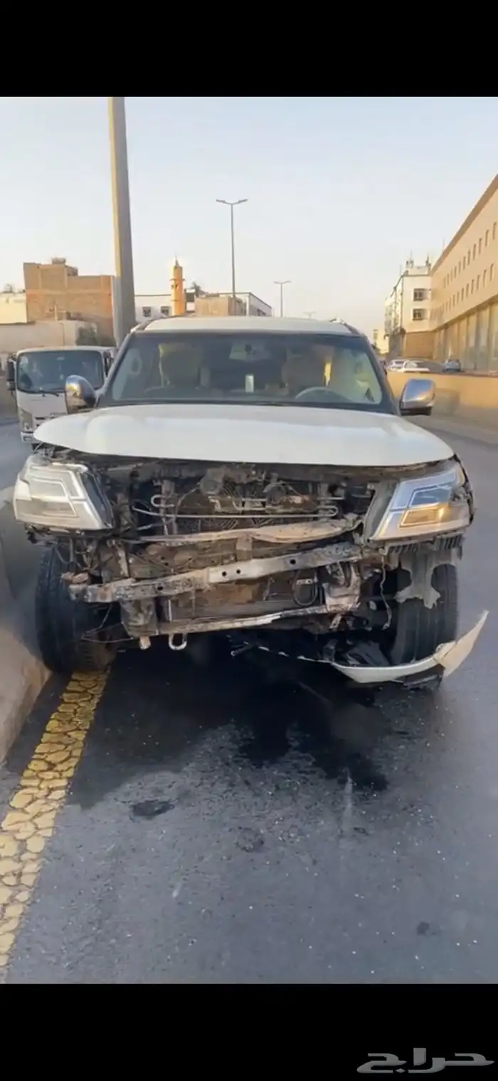 نيسان باترول بلاتينيوم مصدوم 2