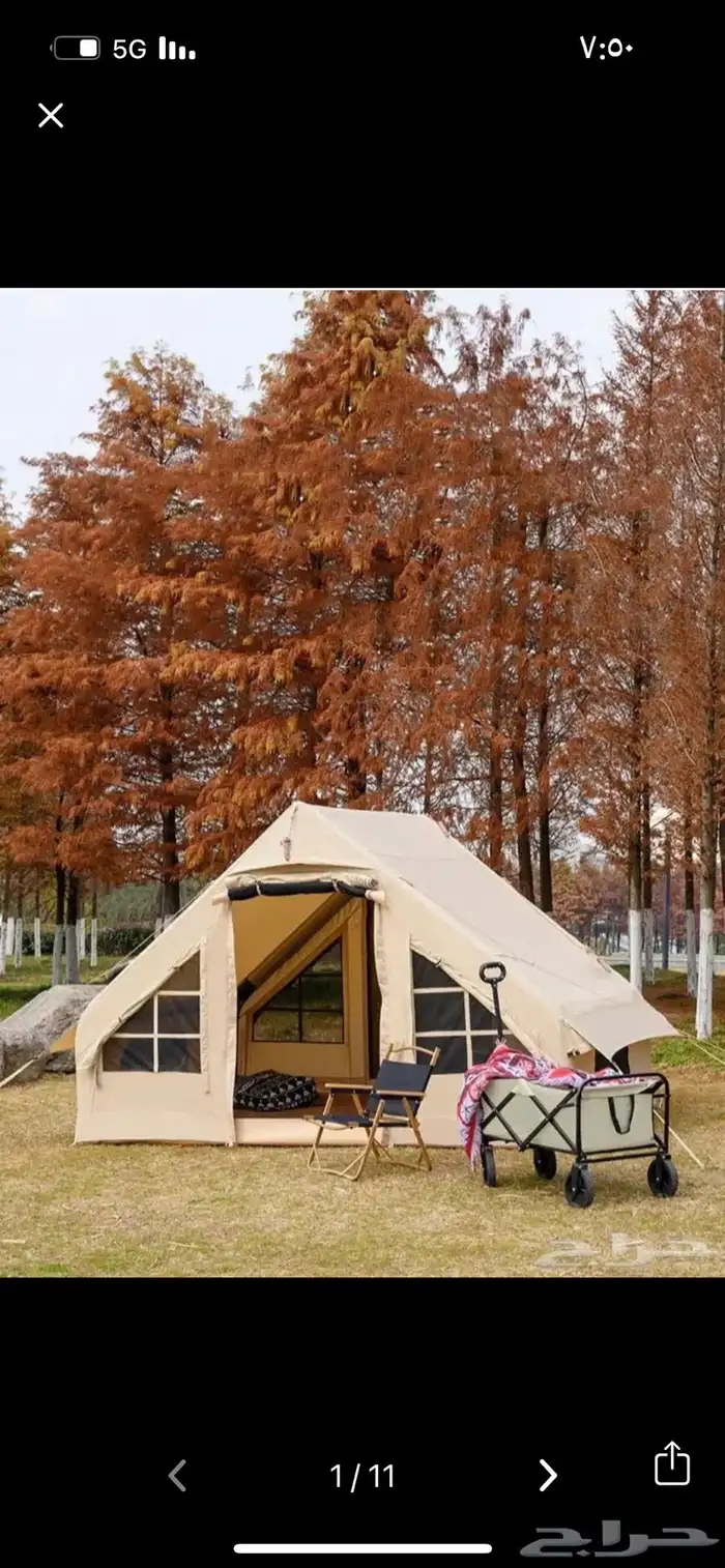 خيمة للبيع لم تستخدم جديده 1