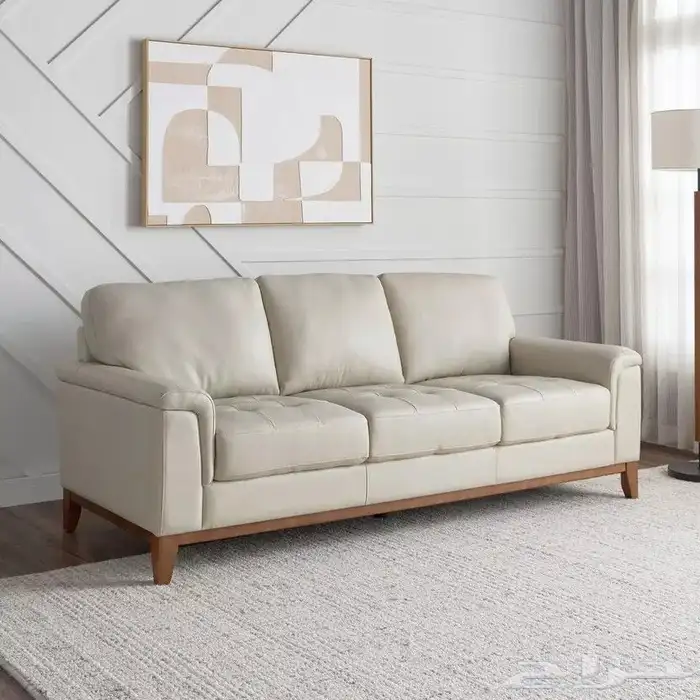 تصفيه اكثر من 75 بالميه كنبه ثلاثيه جلد فااخر جديد هوم سنتر 1