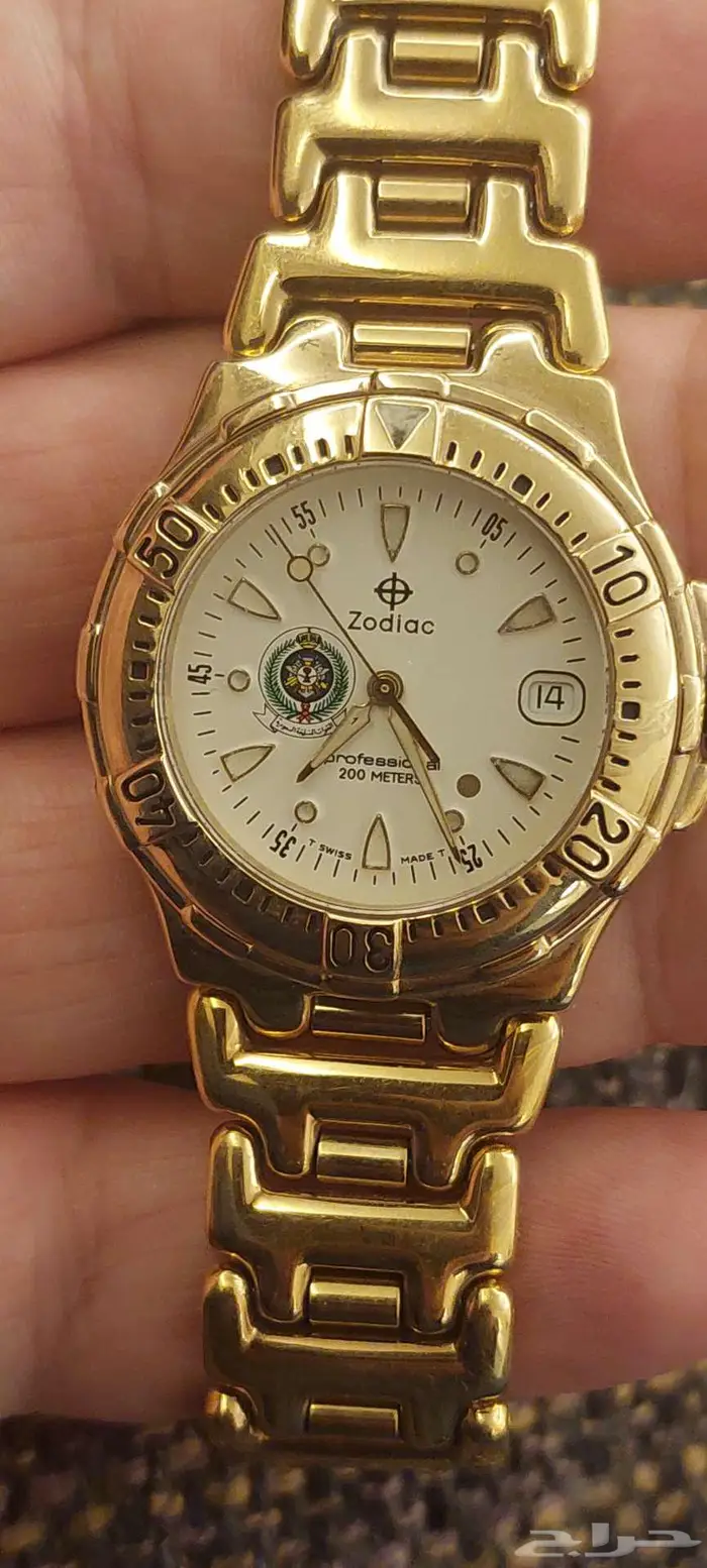 ساعة القوات المسلحة السعودية نوع زودياك سويسرية أصلية 1