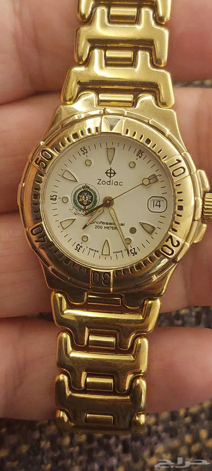 ساعة القوات المسلحة السعودية نوع زودياك سويسرية أصلية 4
