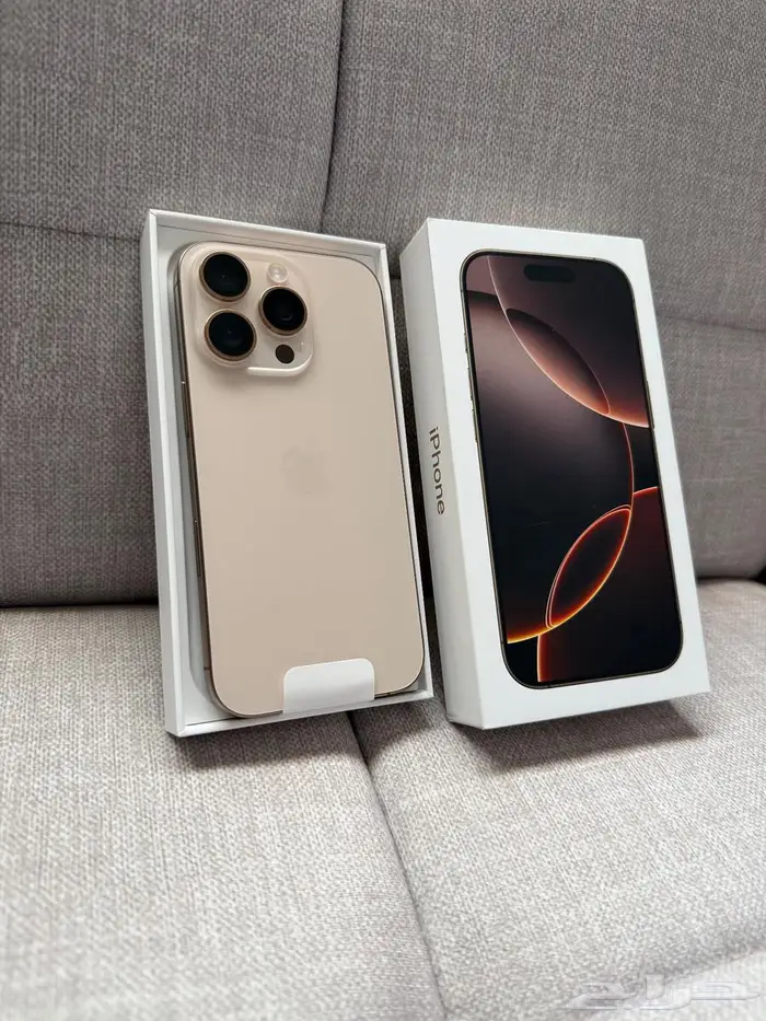 آيفون 16 برو 256 قيقا لون تيتانيوم صحراوي 0