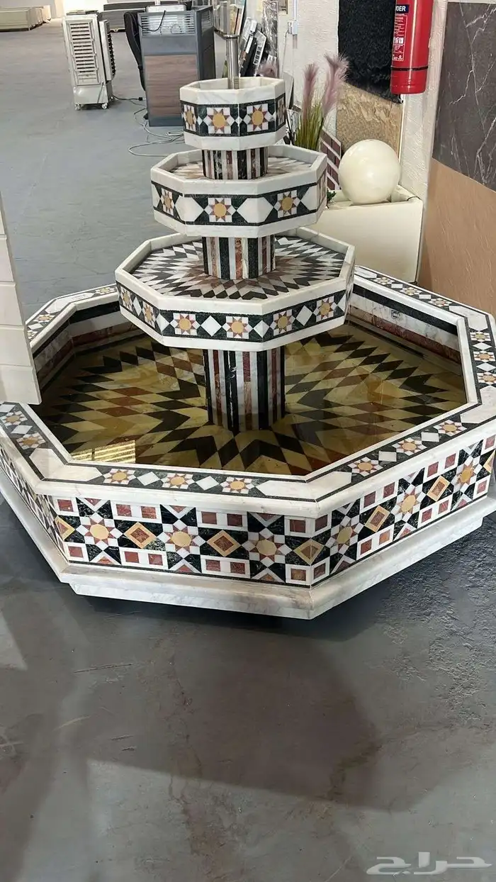 بحرات نوافير جلسات شاميه حجر حدائق 2