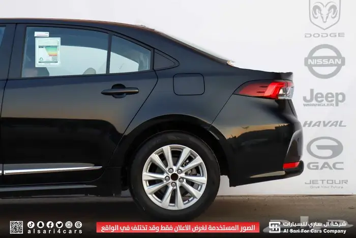 تويوتا كورلا XLI جنوط محرك 2.0 2025 اقساط بنوك وشركات 9