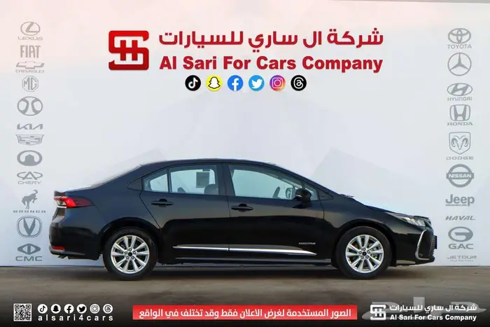 تويوتا كورلا XLI جنوط محرك 2.0 2025 اقساط بنوك وشركات 24