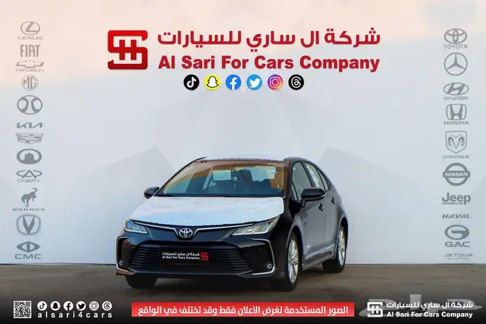 تويوتا كورلا XLI جنوط محرك 2.0 2025 اقساط بنوك وشركات 22