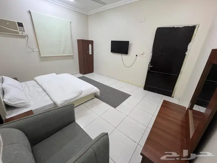 غرفتين ومطبخ وحمام مفروشة للايجار صبيا مخطط المحلة الجديدة 1