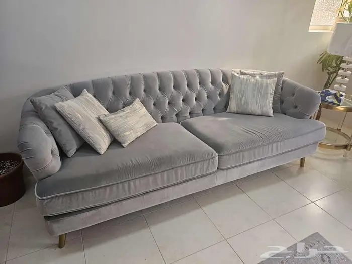 طقم كنب شبه جديد 9 مقاعد من هوم سنتر 6