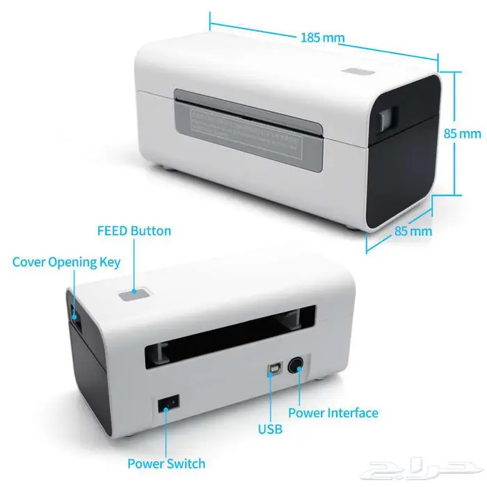 طابعة شحن ملصقات Xprinter تدعم تقنية Bluetooth USB 3