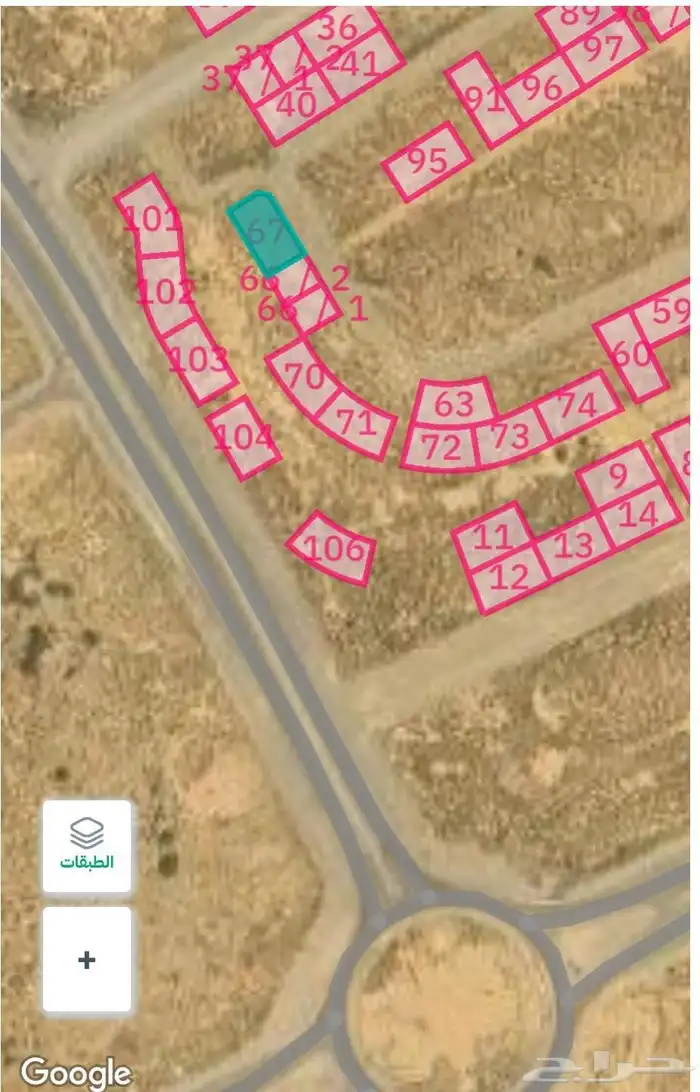 ارض بمخطط القدس ضاحيه الملك عبدالله 1