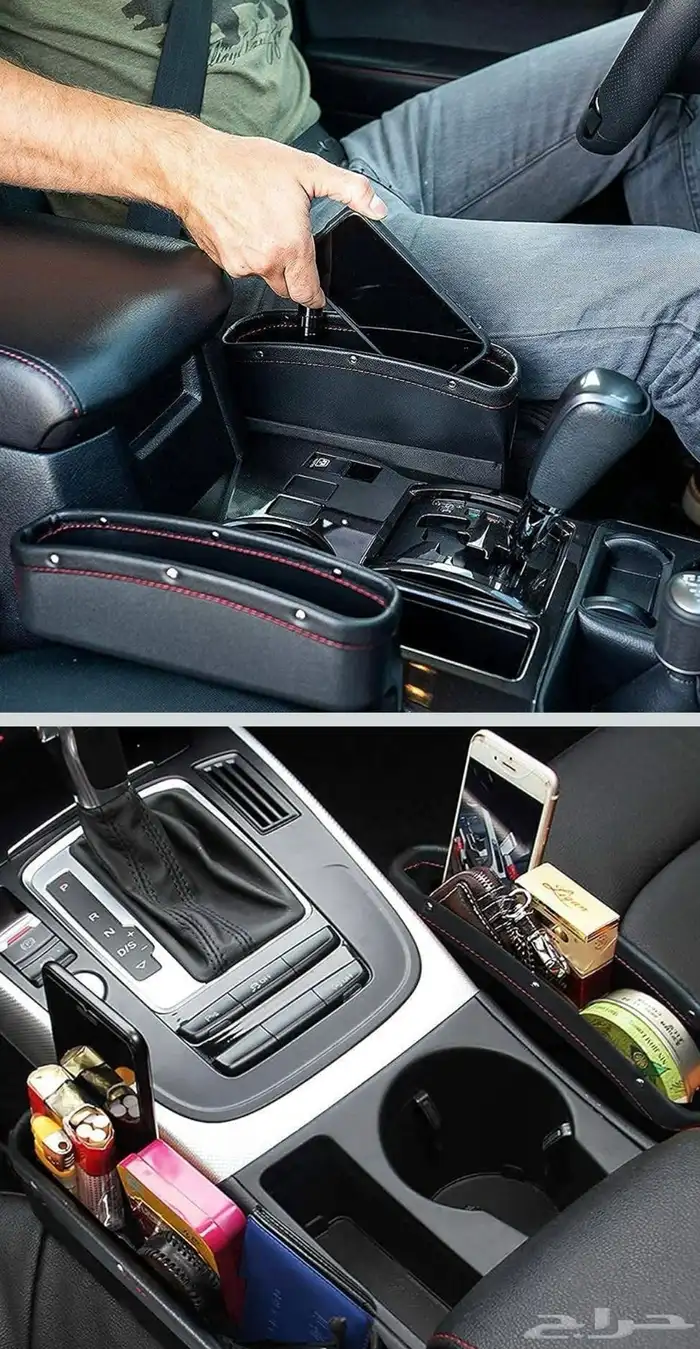 منظم جانبي للسيارة موفر للمساحة للجوال والمفاتيح 3