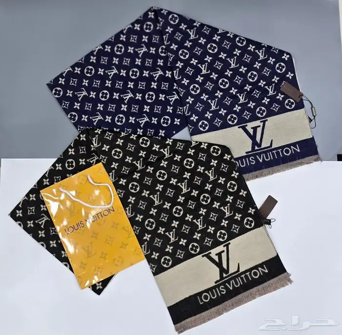 شالات ماستر كواليتي شنيل  بربري  لويس فيتون  فندي  هرمز 23