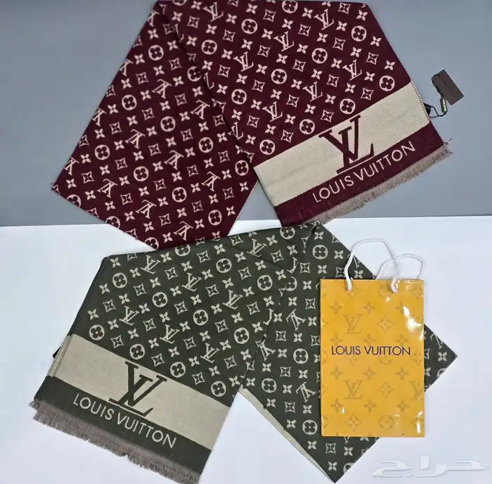 شالات ماستر كواليتي شنيل  بربري  لويس فيتون  فندي  هرمز 19