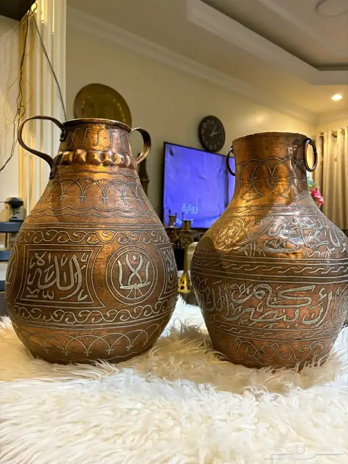 نحاسيات دلل لوحة مباخر فازات اسعار للك قطعه سعر 8