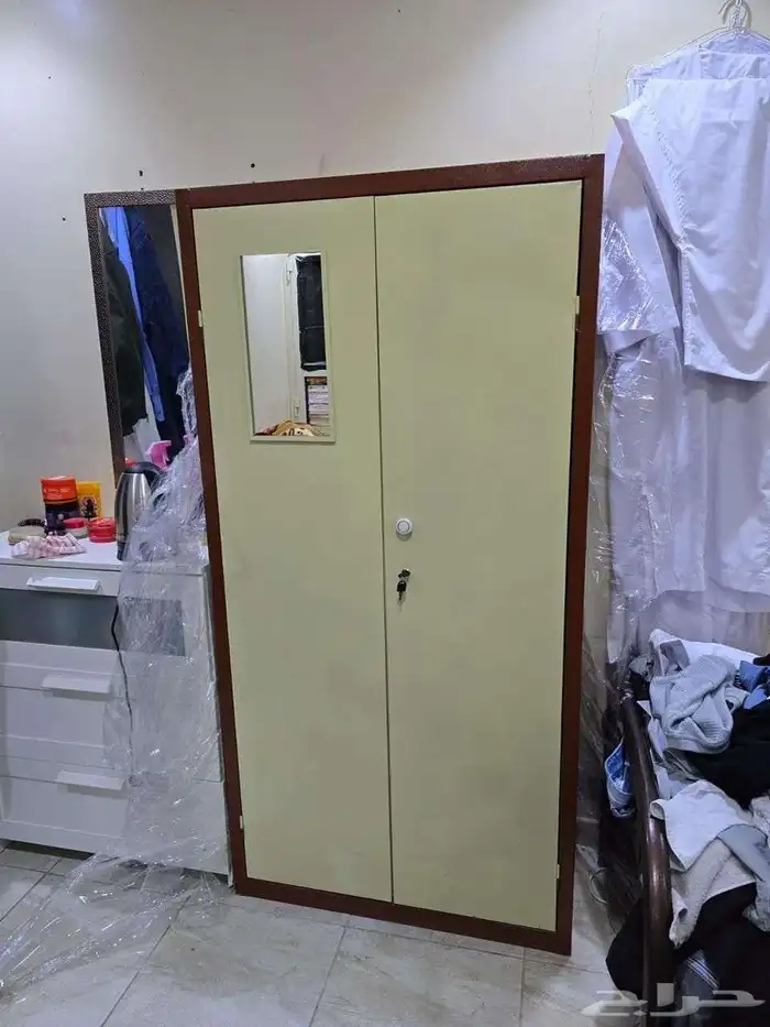 دولاب ملابس حديد بابين 4