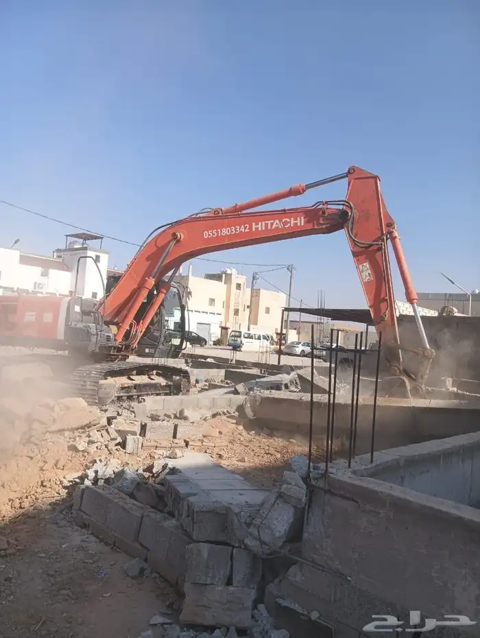 بوكلين هدم مباني 1