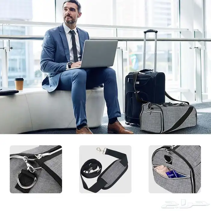 حقيبة تخزين عملاقة قابلة للطى مع جيب للأحذية 0