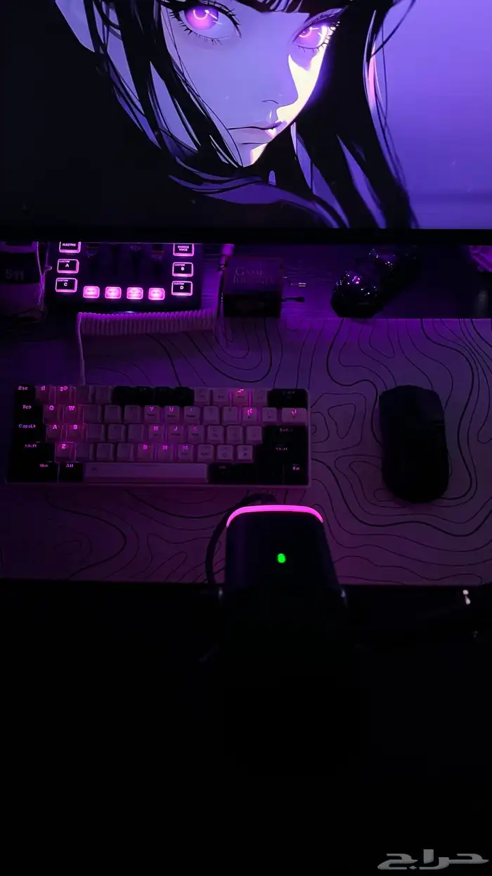 بي سي و شاشتين و مايك مكسر كيبور ماوس كل شي 5