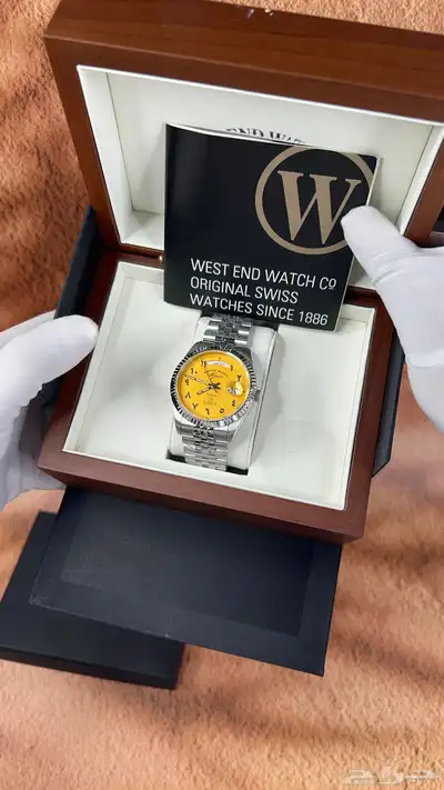 ساعة وست اند (ام صليب) الأصلية باللون الأصفر index
