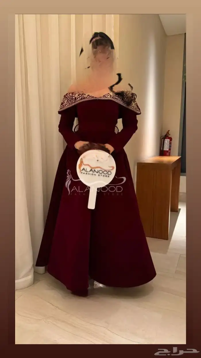 فستان عودي مخمل جديد 0