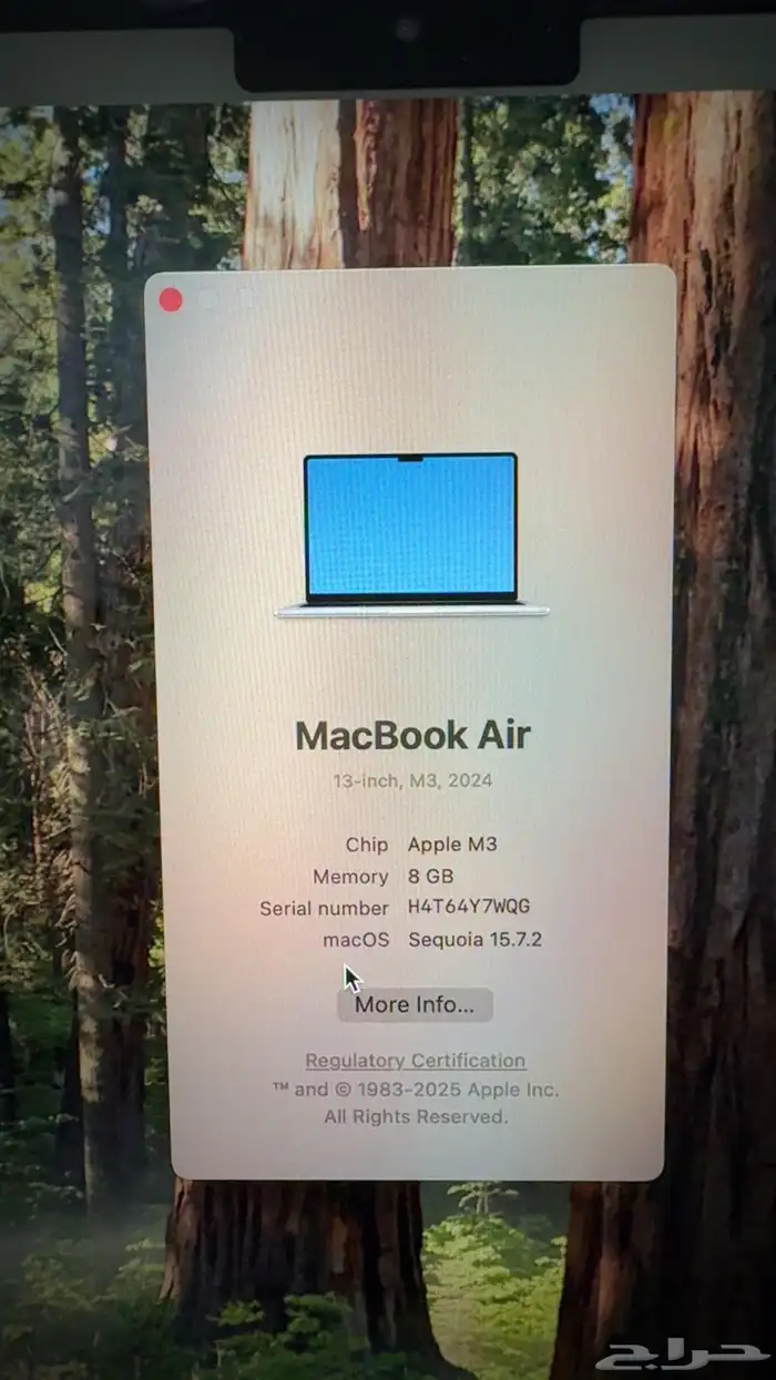 macBook air 13in m3 4