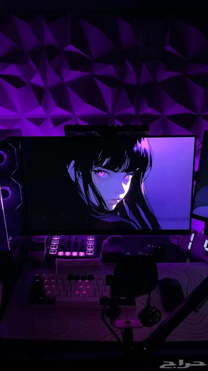 بي سي و شاشتين و مايك مكسر كيبور ماوس كل شي 4