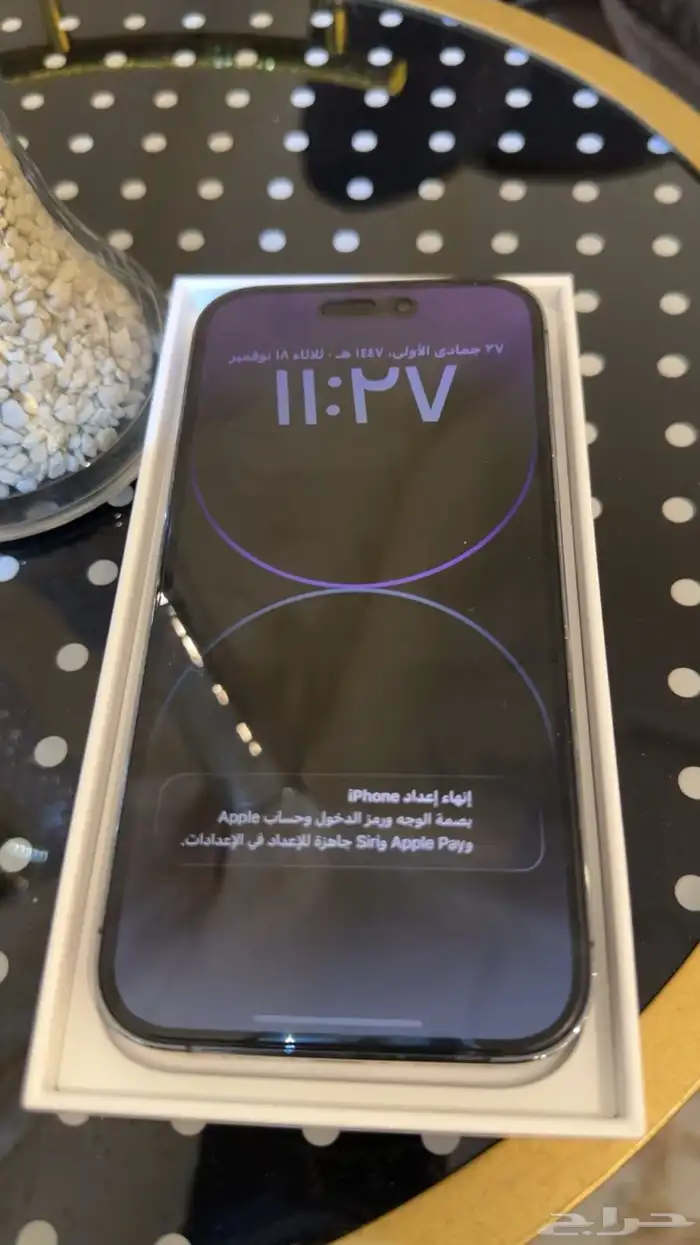 ايفون 14 بور 256 جيجا نظيف جدا  غير مفكوك 0