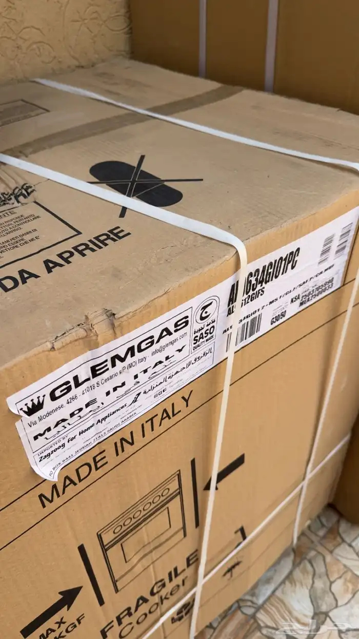 فرن غاز ايطالي للبيع جديد بكرتونه 1