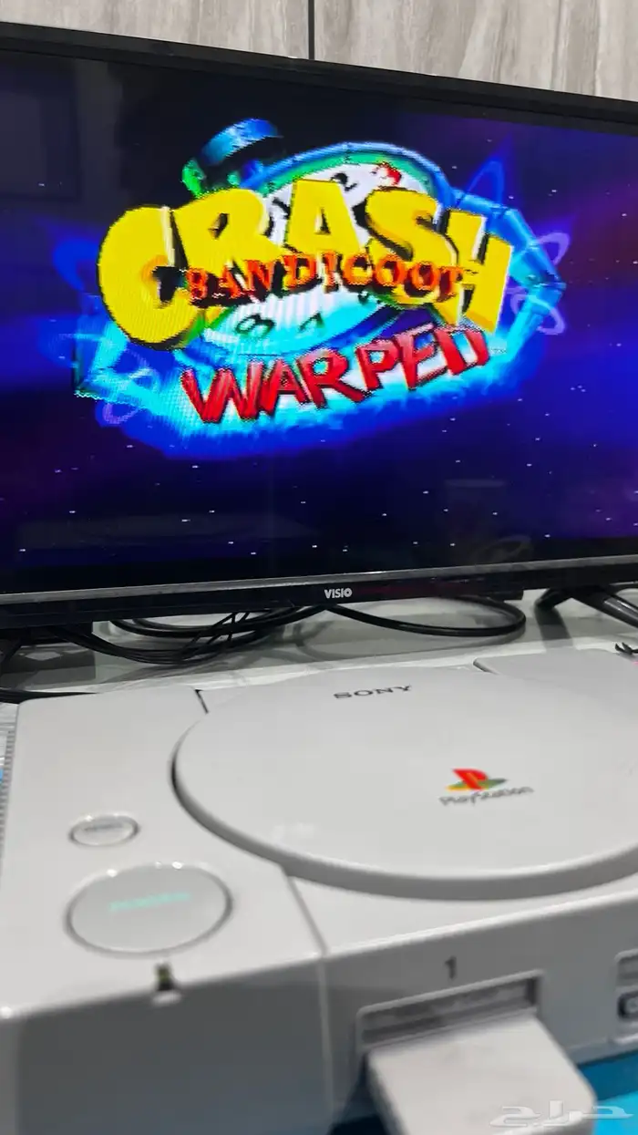 بلايستيشن 1 معدل ببيكوستيشن مع مدخل HD 21