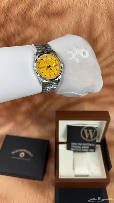 ساعة وست اند (ام صليب) الأصلية باللون الأصفر index