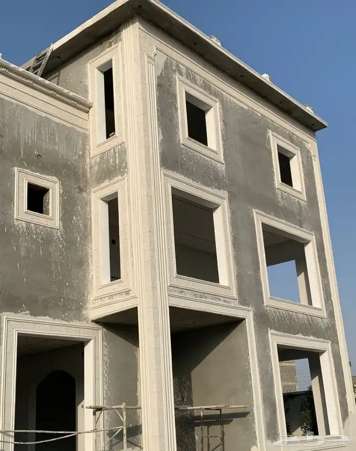 ديكورات خارجيه سمنت البيض وبطحا الرياض لياسه 4