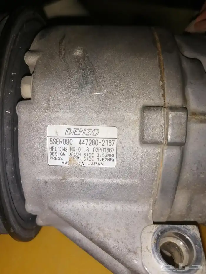 كومبروسر مكيف تويوتا ياريس 6