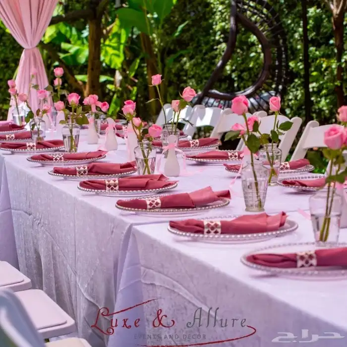 تاجير طاولت وكراسي ومداخل وكنب تنسيق حفلات مباشرين 2