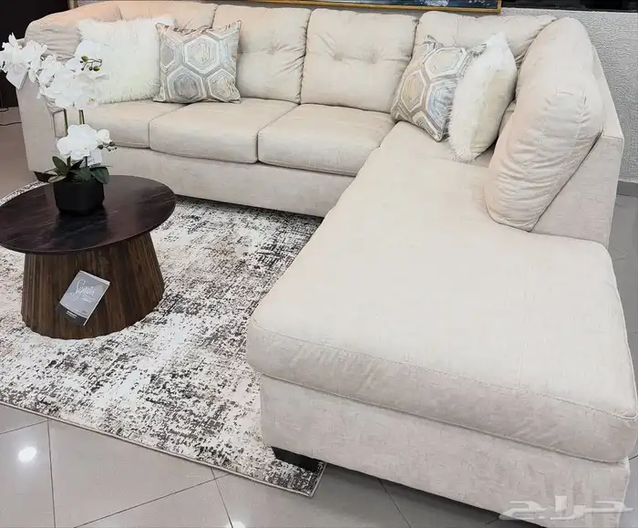 كنب زاويه حرف ال مديل أمريكي فخم 6