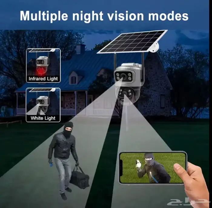 كاميرا طاقة شمسية شريحة انترنت (جديد) مع ذاكرة128G 14