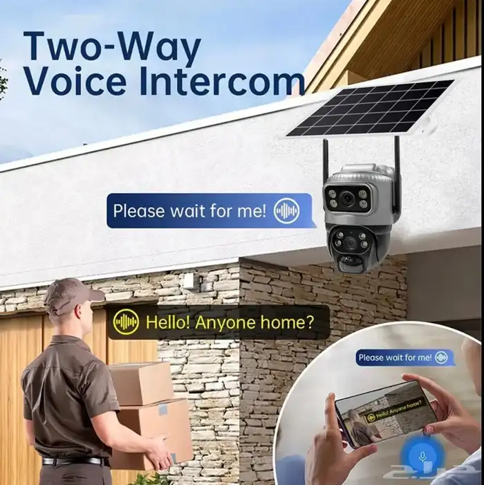 كاميرا طاقة شمسية شريحة انترنت (جديد) مع ذاكرة128G 12