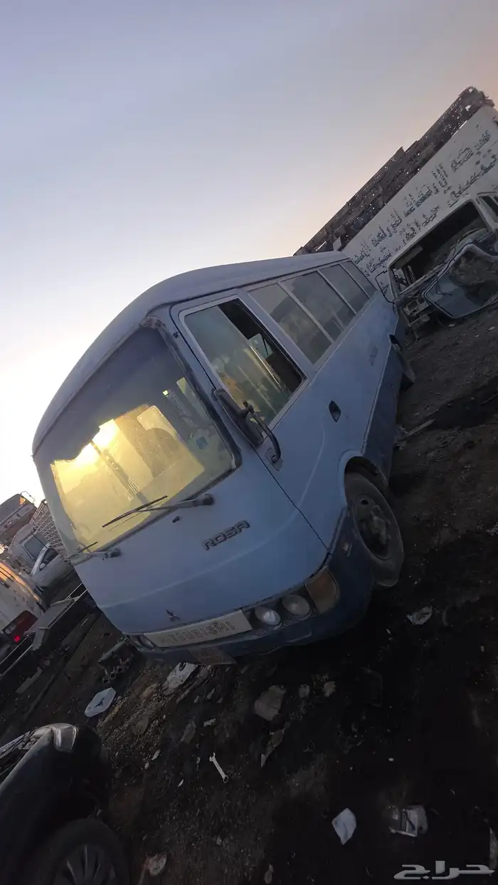 باص روزا مستبيشي موديل 2002 فحص جديد أستماره جديد 0