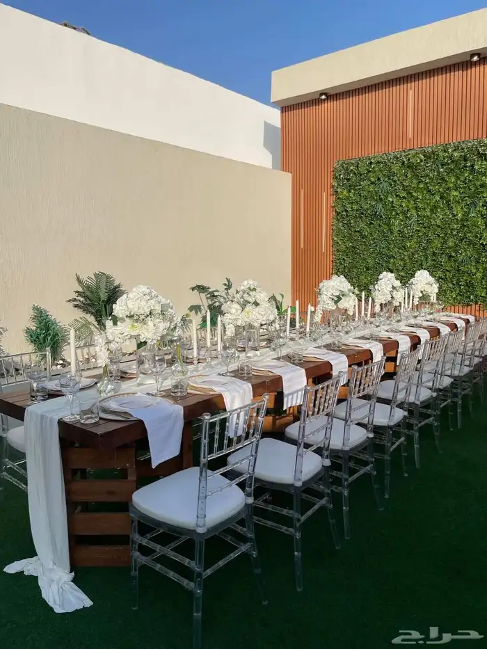 تاجير طاولت وكراسي ومداخل وكنب تنسيق حفلات مباشرين 10