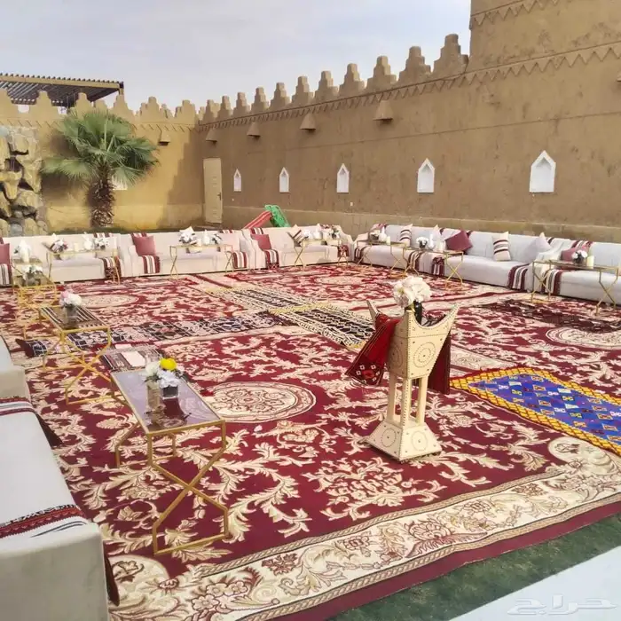 تأجير جلسات شعبية خيام كنب زل دفايات سماعات 7