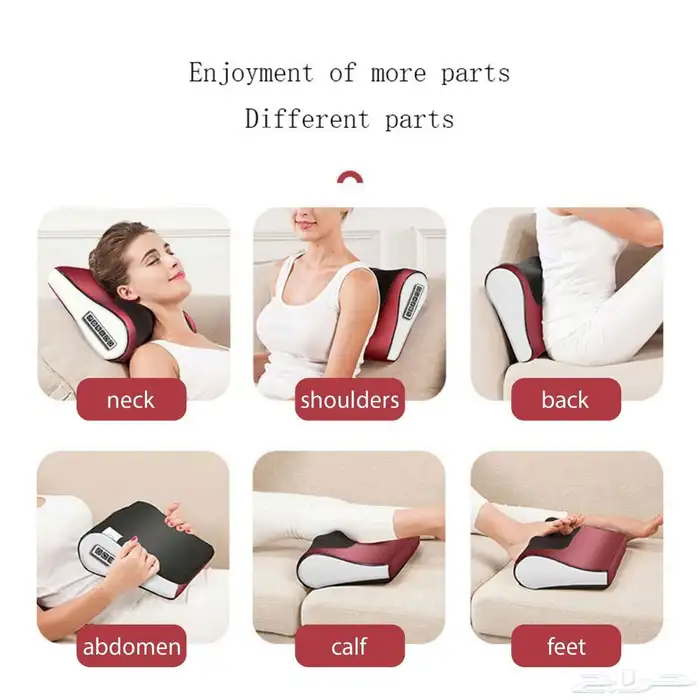 وسادة تدليك حرارية من DLC استرخاء يومي بكل سهولة 4