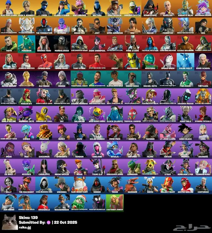 توفير مجموعة حسابات فورت نايت عشوائية 4