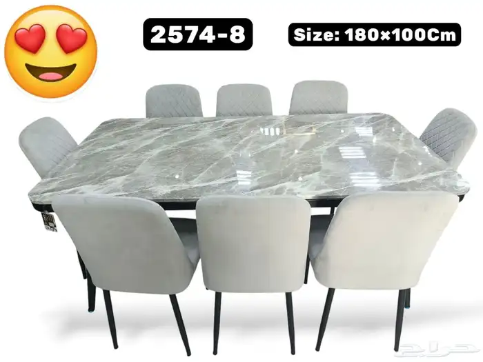 طاولات طعام رخام جودة عالية وقوية تتحمل الاوزان 14