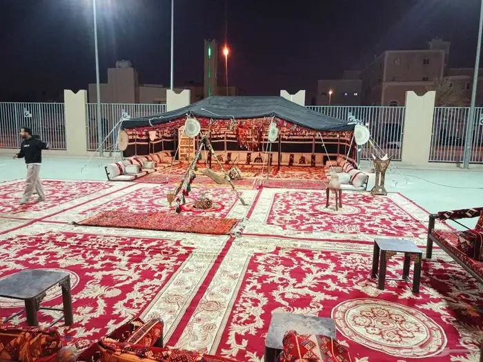 جلسات شعبيه بيت شعر خيم جلسات خارجيه زل قهوجي وصباب 9