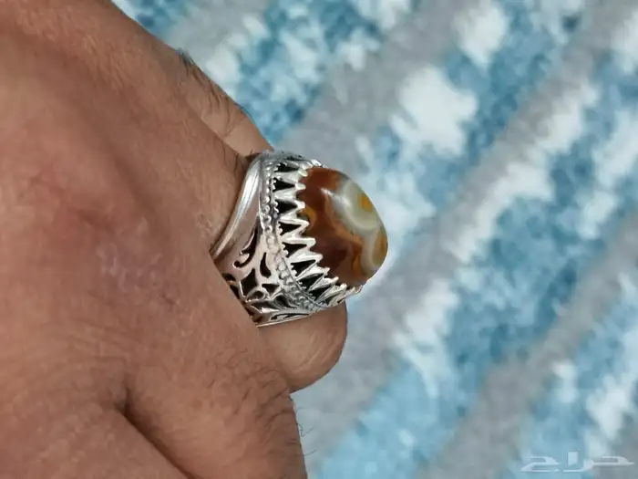 خاتم فضة سليماني هندي صياغة شاكري 14