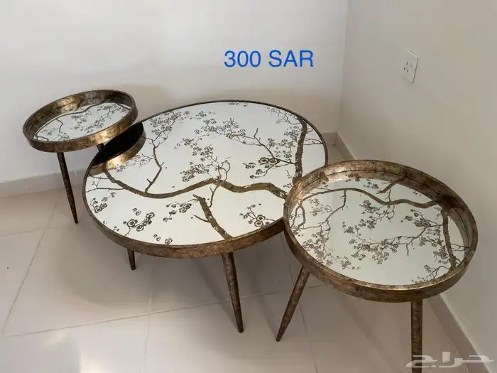 ثلاجة غسالة طاولات شبه جديدة -سفرة وسجاد- غرفة نوم ومرتبة 0