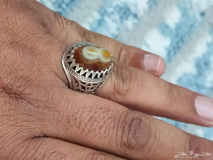 خاتم فضة سليماني هندي صياغة شاكري 22