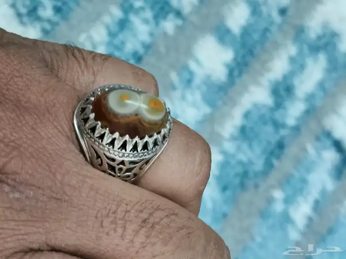 خاتم فضة سليماني هندي صياغة شاكري 21