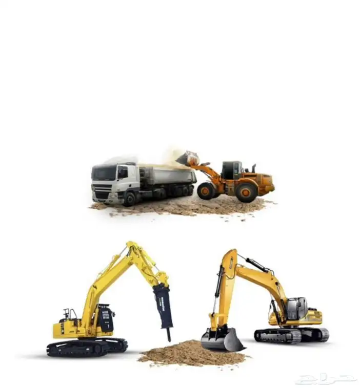 بوكلينات الايجار حفر هدم قص جبال تسوية أراضي 2